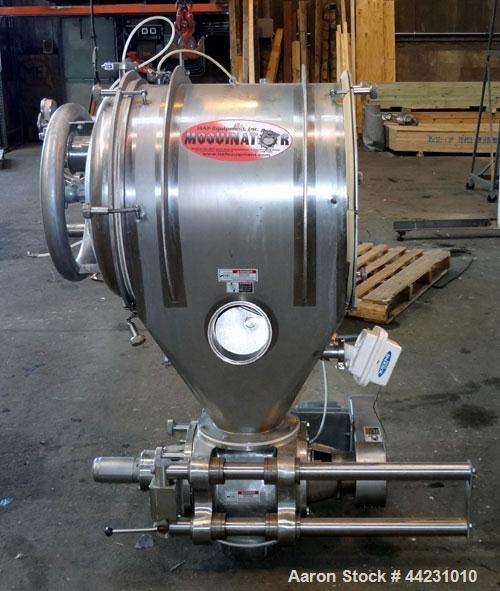 Used Stainless Steel HAF Equipment Moovinator Side Load Powder Receiver, Model