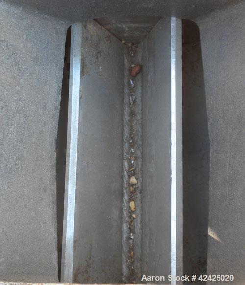 Used Horizon Systems Rotary Airlock, Model F94G0441, 304 Stainless Steel. Approximate 10" x 10" open vaned rotor, approximately 0.27 cubic feet per revolution, based on 100% pocket fill. Driven by a ...