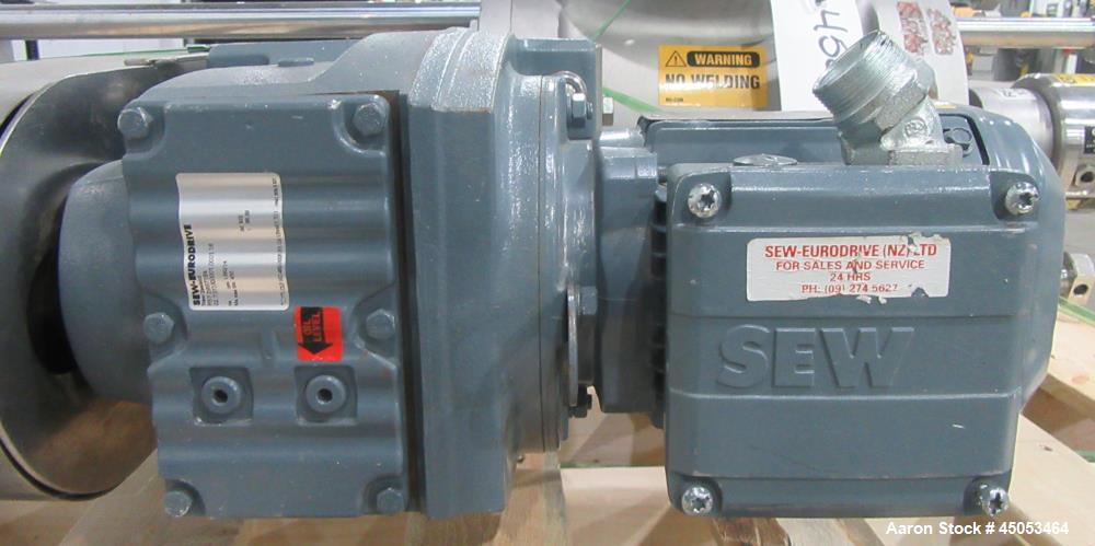 GEA Nu-Con DT500 DEM Stainless Steel Rotary Air Lock Valve – 0.37kW Drive