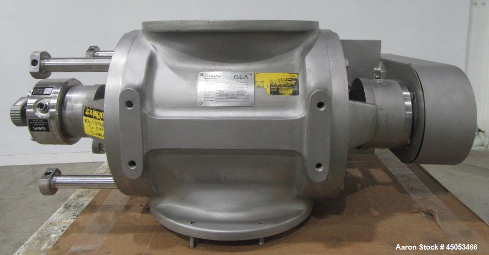 Sanitary Stainless Steel Rotary Airlock Valve GEA Nu-Con DT 500 DEM