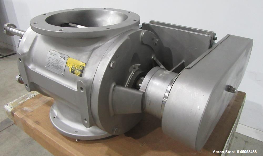 Sanitary Stainless Steel Rotary Airlock Valve GEA Nu-Con DT 500 DEM