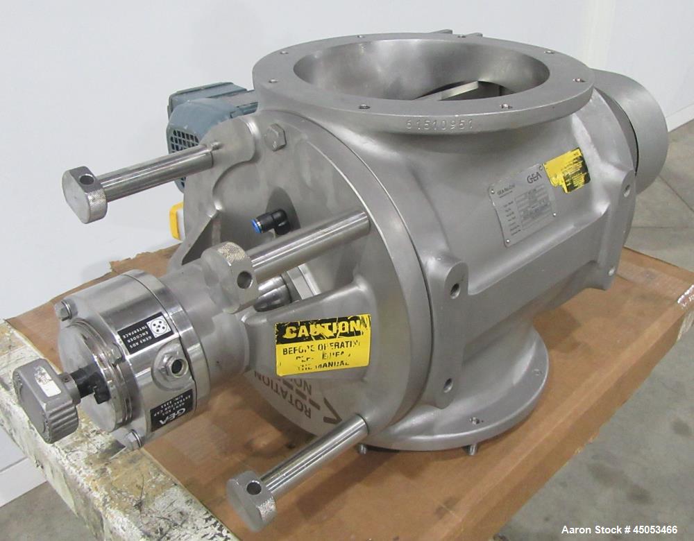 Sanitary Stainless Steel Rotary Airlock Valve GEA Nu-Con DT 500 DEM