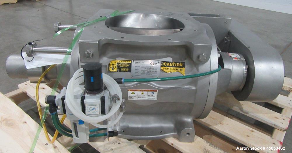 Unused GEA Nu-Con DT 750 DEM Sanitary Rotary Airlock Valve with Gearmotor