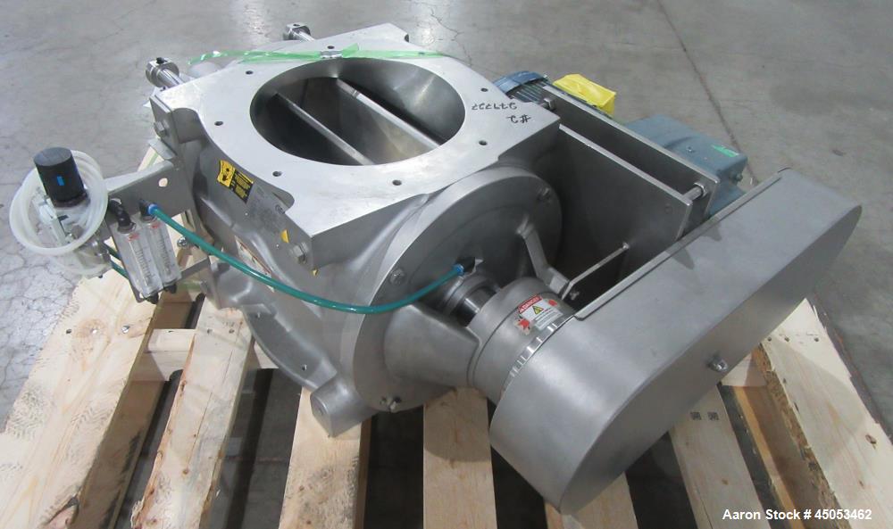 Unused GEA Nu-Con DT 750 DEM Sanitary Rotary Airlock Valve with Gearmotor