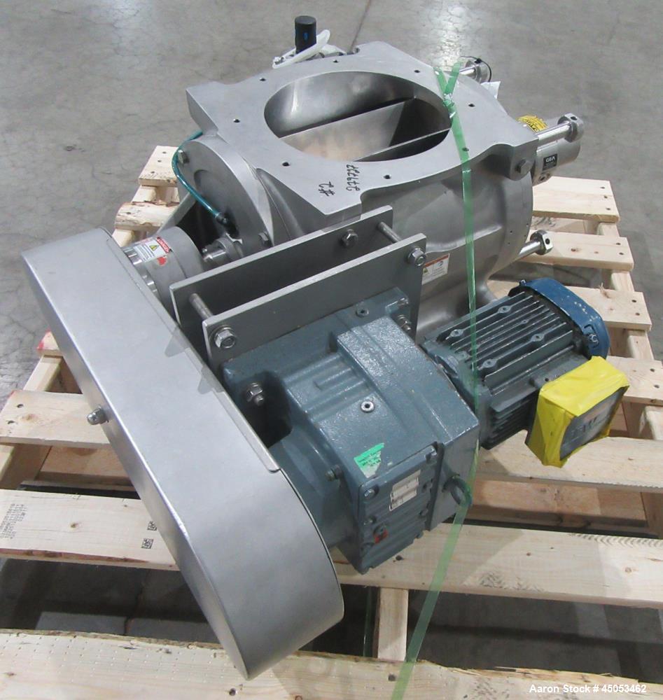 Unused GEA Nu-Con DT 750 DEM Sanitary Rotary Airlock Valve with Gearmotor