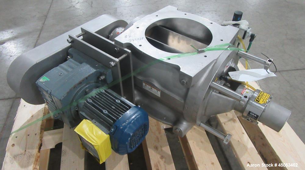 Unused GEA Nu-Con DT 750 DEM Sanitary Rotary Airlock Valve with Gearmotor