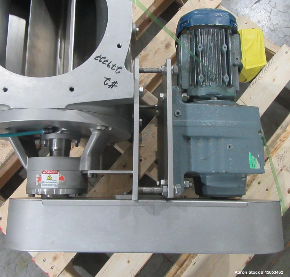 Unused GEA Nu-Con DT 750 DEM Sanitary Rotary Airlock Valve with Gearmotor