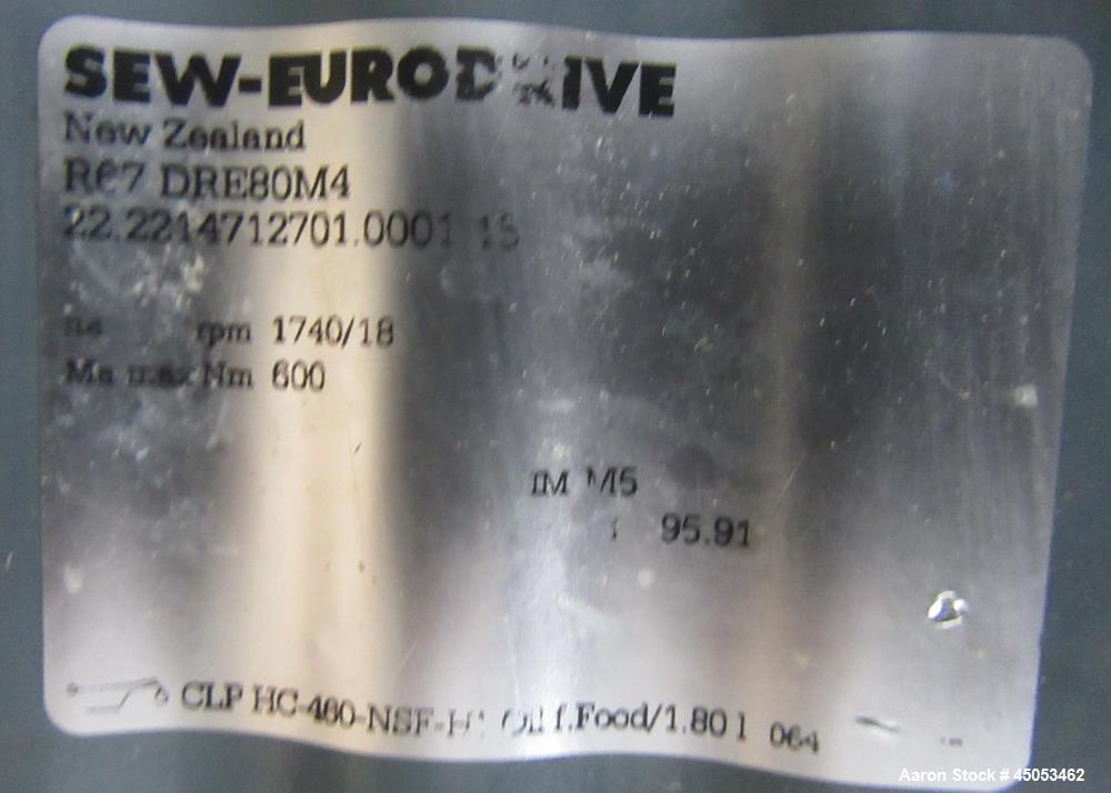 Unused GEA Nu-Con DT 750 DEM Sanitary Rotary Airlock Valve with Gearmotor