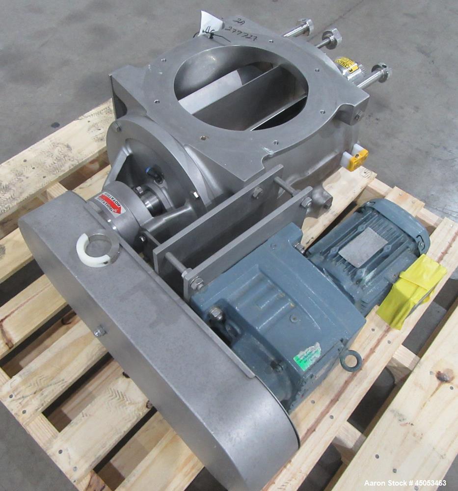 Sanitary Rotary Airlock Valve GEA Nu-Con DT 750 DEM with Variable Speed Gearmotor