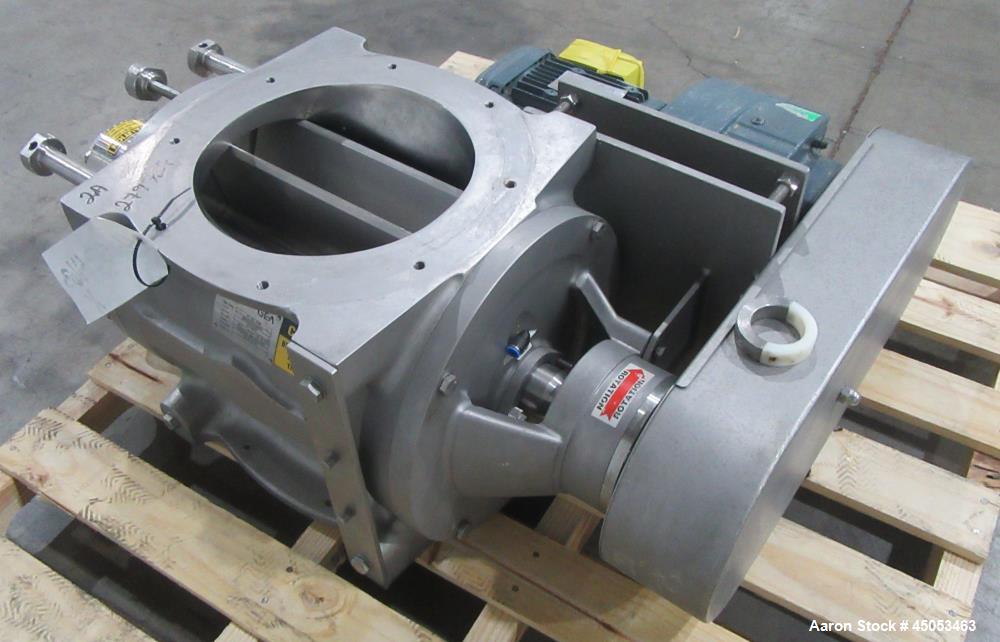 Sanitary Rotary Airlock Valve GEA Nu-Con DT 750 DEM with Variable Speed Gearmotor