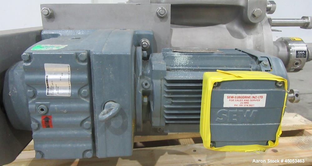 Sanitary Rotary Airlock Valve GEA Nu-Con DT 750 DEM with Variable Speed Gearmotor