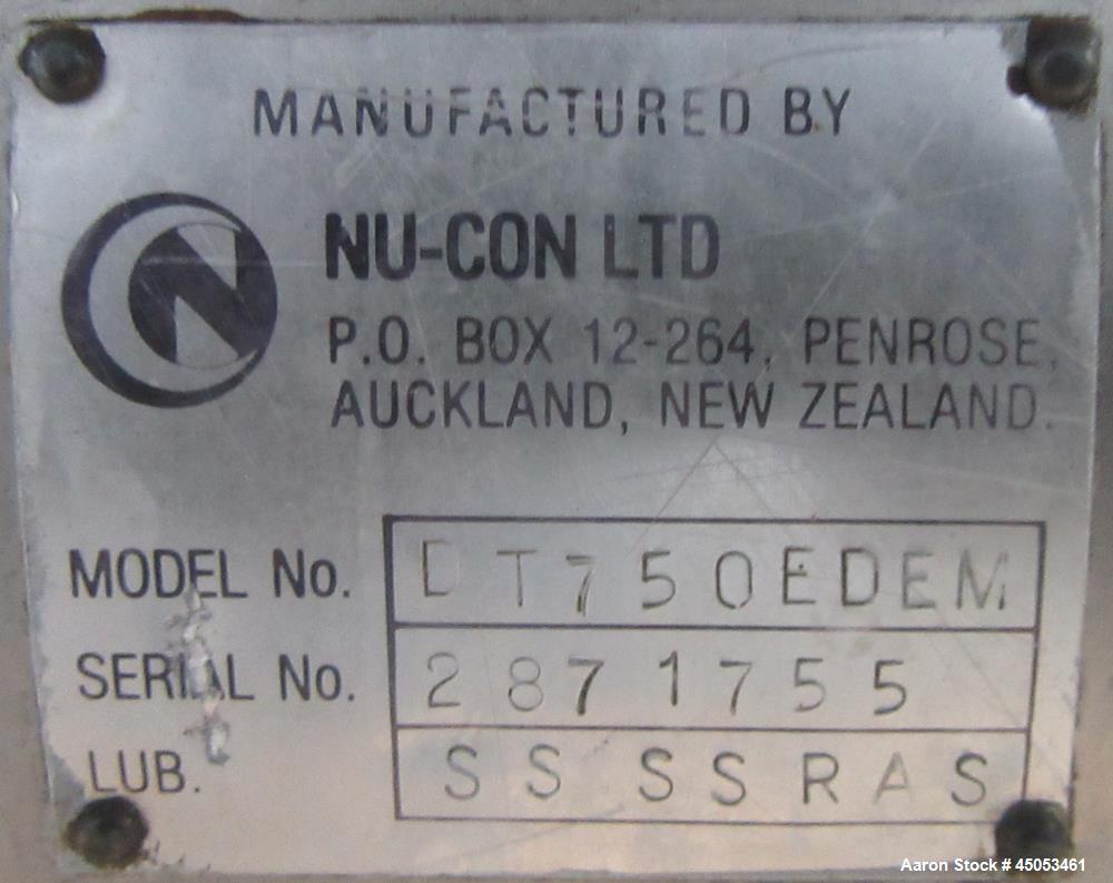 Unused GEA Nu-Con DT750 Rotary Airlock Valve – Stainless Steel Sanitary Design