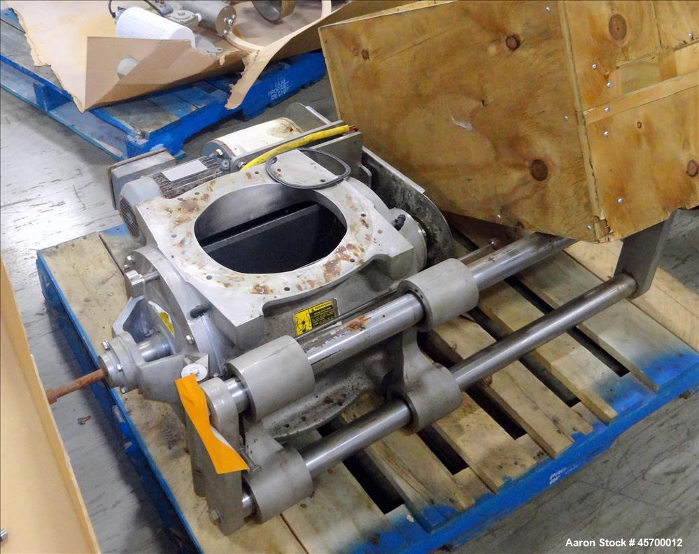 Used Nu-Con Engineering Stainless Steel Rotary Valve, Model  DT750DEM, S/N: 8975656. Includes USDA sanitary non-stick rotor, built: 1997.