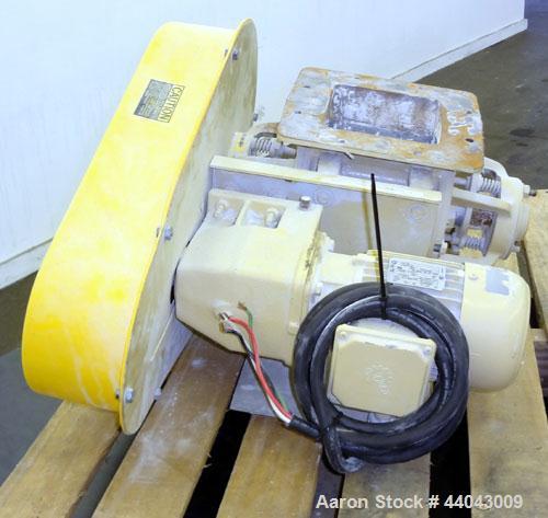 Used Prater Industries Heavy Duty Airlock Rotary Valve, Model PAV-6C, Carbon Steel. Volumetric capacity 187 cubic feet per hour. Approximately 6" diameter x 6" wide open end rotor, 2.4 cubic feet per...