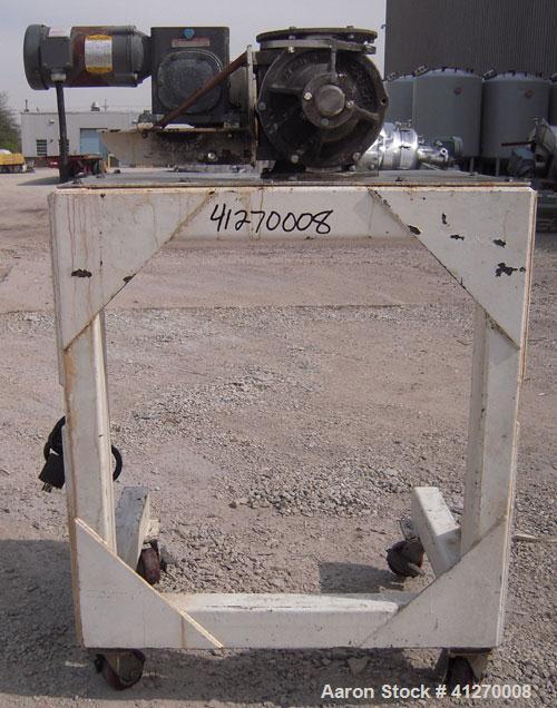 Used Prater-Sterling Heavy Duty Airlock Rotary Valve, Model PAV-8C, 316 Stainless Steel. Approximately 8" diameter x 8" wide 8 blade open end rotor, 6 cubic feet per minute at 25 rpm. 8" inlet/outlet...