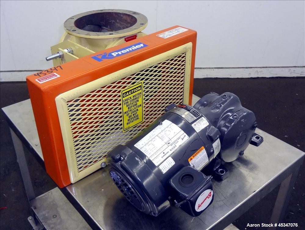 Used Premier Pneumatics Inc. Rotary Valve, 8" diameter flange.