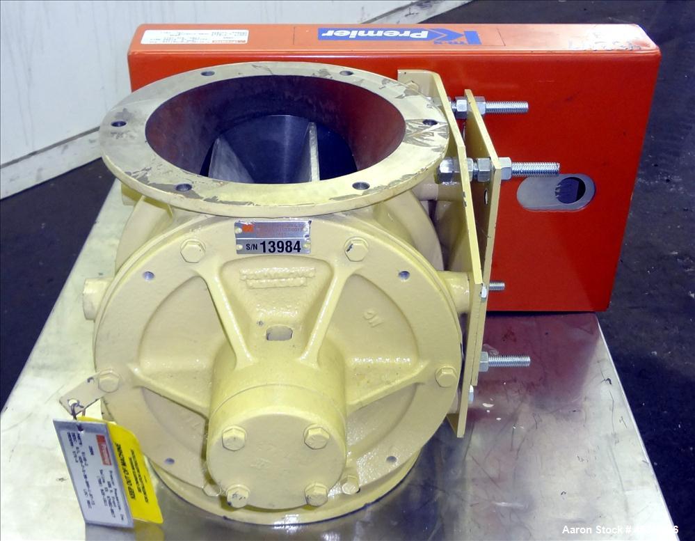 Used Premier Pneumatics Inc. Rotary Valve, 8" diameter flange.