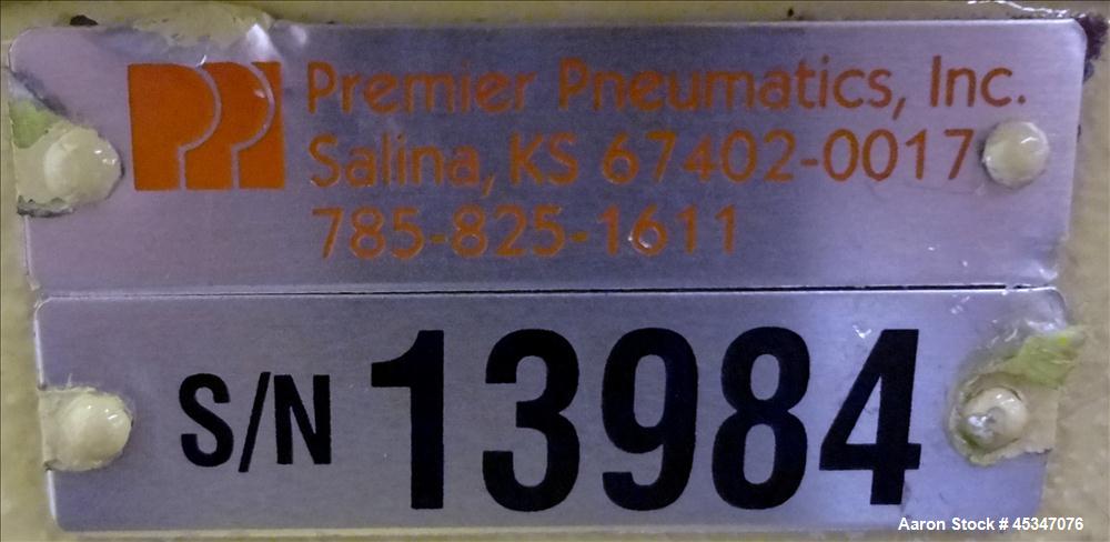 Used Premier Pneumatics Inc. Rotary Valve, 8" diameter flange.