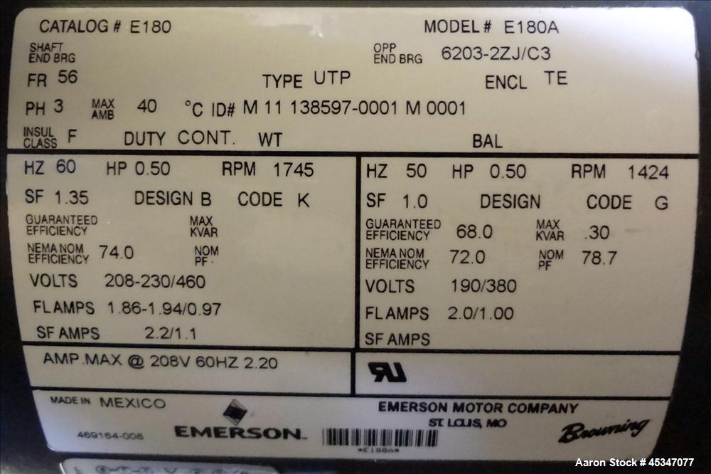 Used Premier Pneumatics Inc. Rotary Valve