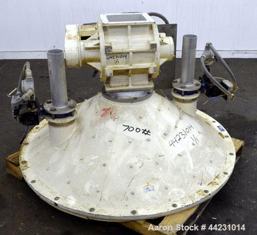Used Carbon Steel Reimelt Hopper Discharge Cone, Model 894