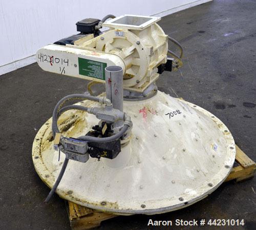 Used Carbon Steel Reimelt Hopper Discharge Cone, Model 894