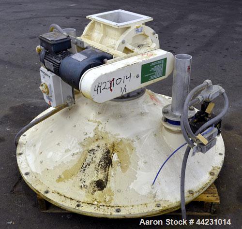 Used Carbon Steel Reimelt Hopper Discharge Cone, Model 894