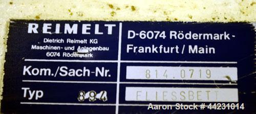 Used Carbon Steel Reimelt Hopper Discharge Cone, Model 894