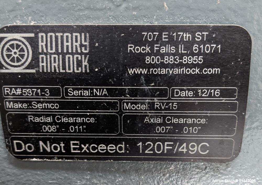 Semco Model RV-15 Rotary Airlock