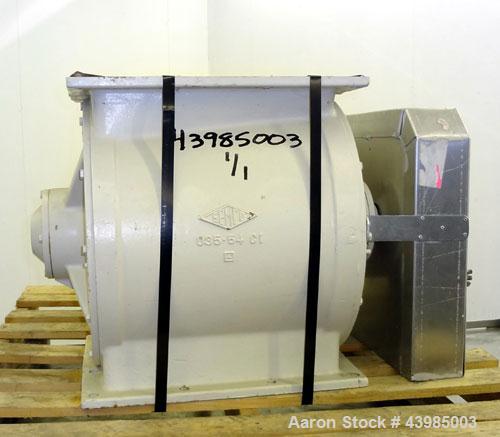 Used Semco Rotary Valve, Model RV-18, cast iron housing. Approximately 12” X 15” carbon steel open end rotor, approximately 5.4 cubic feet of material per minute. Driven by a 2 hp, 3/60/230/460 volt,...