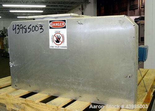 Used Semco Rotary Valve, Model RV-18, cast iron housing. Approximately 12” X 15” carbon steel open end rotor, approximately 5.4 cubic feet of material per minute. Driven by a 2 hp, 3/60/230/460 volt,...