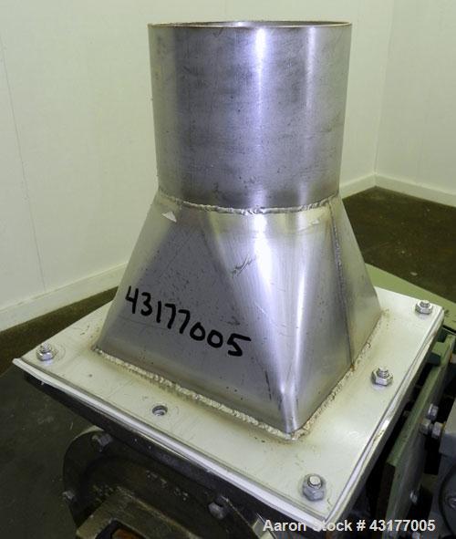 Used- Smoot Type 5 Rotary Valve, Model FT9, 316 Stainless Steel. Approximately 0.27 cubic feet per revolution.  8" Diameter ...