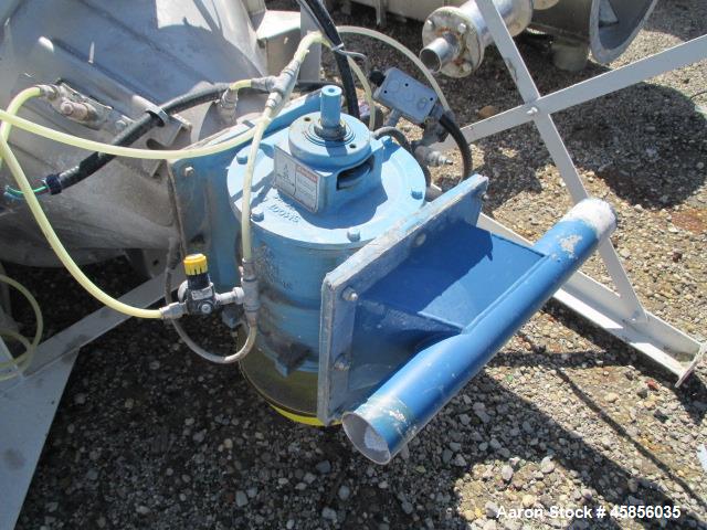 Used Smoot 8" rotary air lock, carbon steel construction with motor.