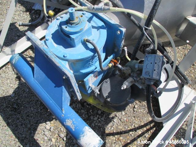 Used Smoot 8" rotary air lock, carbon steel construction with motor.