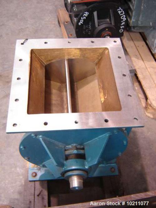 Used-13" X 13" Young 14 LH 316 Stainless Steel Rotary Airlock Valve. Airlock is 13" X 13" X 20" overall height. 316 stainles...