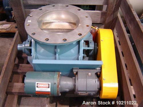 Used-12" diameter Young 12 HC stainless rotary valve with drive.  Overall valve height is 22". Manufactured by Young Industr...