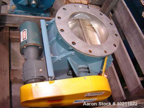 Used-12" diameter Young 12 HC stainless rotary valve with drive.  Overall valve height is 22". Manufactured by Young Industr...