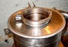 Used AZO Rotary Airlock, Model AL200, stainless steel. Includes a receiving hopper and stainless steel cyclone. Driven by an approximate 3 hp motor.