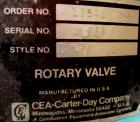 Used- Carter Day Rotary Valve, Model 8CI12, Carbon Steel. 8
