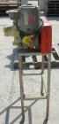 Used Premier Pneumatics heavy duty airlock rotary valve, model HDR-GG-76-8NH-2-RT-T3, 304 stainless steel. Approximately 6