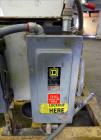 Used Kice finish product transfer system airlock, model VPOT18X15X15, carbon steel. Approximately 1.93 cubic feet per revolution. Driven by a 1 hp gear motor, 29 to 1 ratio. Serial# 13175927737