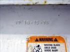 Used Kice finish product transfer system airlock, model VPOT18X15X15, carbon steel. Approximately 1.93 cubic feet per revolution. Driven by a 1 hp gear motor, 29 to 1 ratio. Serial# 13175927737