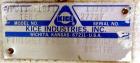 Used Kice finish product transfer system airlock, model VPOT18X15X15, carbon steel. Approximately 1.93 cubic feet per revolution. Driven by a 1 hp gear motor, 29 to 1 ratio. Serial# 13175927737