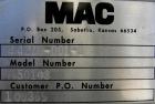USED: Mac multi duty rotary air lock, model M50103, carbon steel. 10