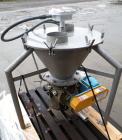 Used Carolina Conveying Heavy Duty Blow Thru Rotary Airlock, model Size 8, 317 stainless steel. Approximately 8