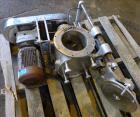 Used Nu-Con Equipment Rotary Valve, Model DT375DEMU, Stainless Steel. Approximate 0.176 Cubic feet per revolution. 7-1/2