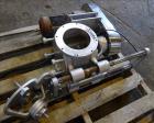 Used Nu-Con Equipment Rotary Valve, Model DT375DEMU, Stainless Steel. Approximate 0.176 Cubic feet per revolution. 7-1/2