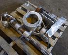 Used Nu-Con Equipment Rotary Valve, Model DT375DEMU, Stainless Steel. Approximate 0.176 Cubic feet per revolution. 7-1/2