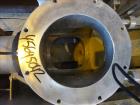 Used Nu-Con Equipment Rotary Valve, Model DT375DEMU, Stainless Steel. Approximate 0.176 Cubic feet per revolution. 7-1/2
