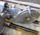 Used Nu-Con Equipment Rotary Valve, Model DT375DEMU, Stainless Steel. Approximate 0.176 Cubic feet per revolution. 7-1/2