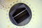 Used Carbon Steel Reimelt Hopper Discharge Cone, Model 894